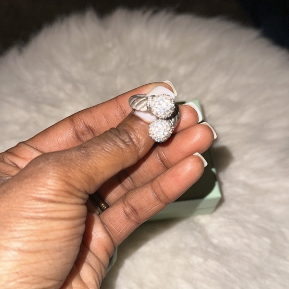 925 Sterling Silver Judith Ripka Index or middle finger ring. - Picture 3 of 4